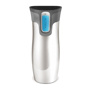 Contigo Autoseal® 0.47L West Loop SS Travel Mug - Çelik Mug Gri/Mavi için detaylar