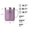 Stanley Classic Legendary Camp Mug - Efsanevi Kamp Bardağı 0.23L Lilac Gloss - Termos Bardak
