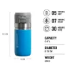 Stanley Quick Flip Water Bottle - Yalıtımlı 0.47L Mavi - Matara