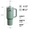 Stanley Quencher H2.O FlowState Tumbler Pipetli 1.18L Yeşil - Termos Bardak