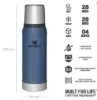 Stanley Classic - Klasik  (Kulpsuz) 0.75L Mavi - Termos