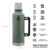 Stanley Classic Legendary Bottle - Efsane Stanley Yeşil 2.3L  - Termos