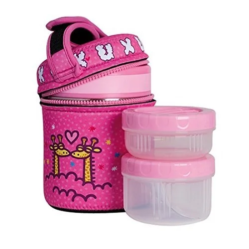 Laken Neopren Kılıflı Çelik Yemek Termosu (Jirafa) 1L