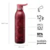 Aladdin CityLoop Thermavac eCycle Stainless Steel - Çelik Su u 0.6L Burgundy Magnolia Print - Termos