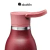 Aladdin CityLoop Thermavac eCycle Stainless Steel - Çelik Su u 0.6L Burgundy Magnolia Print - Termos