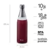 Aladdin Fresco Thermavac Water Bottle - Vakum Yalıtımlı Çelik Şişe 0.6L Burgundy Red - Matara