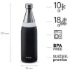 Aladdin Fresco Thermavac Water Bottle - Vakum Yalıtımlı Çelik Şişe 0.6L Lava Black - Matara