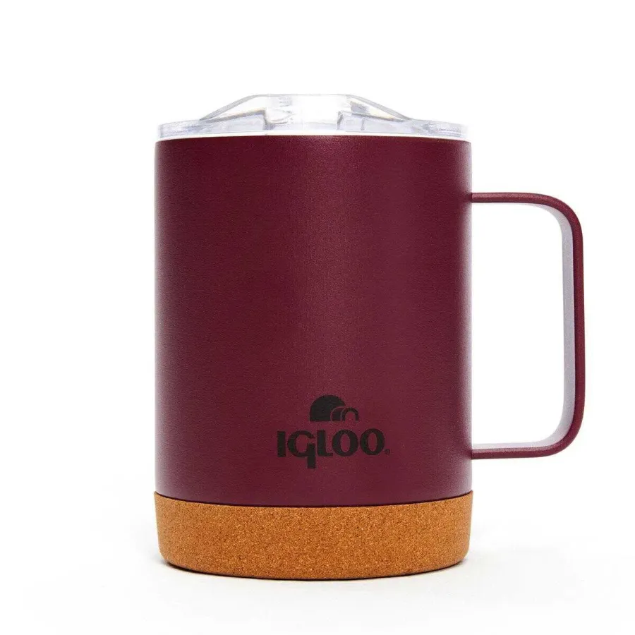 Igloo Cork Mug - Kamp Bardağı 0.35L Bordo - Termos Bardak