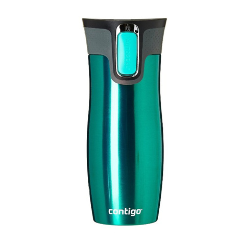 Contigo Autoseal® 0.47L West Loop SS Travel Mug Caribbean Sea - Parlak Yeşil için detaylar