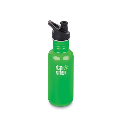 Klean Kanteen 0.53L Classic Sport Cap Water Bottle - Yeşil Çelik Matara için detaylar