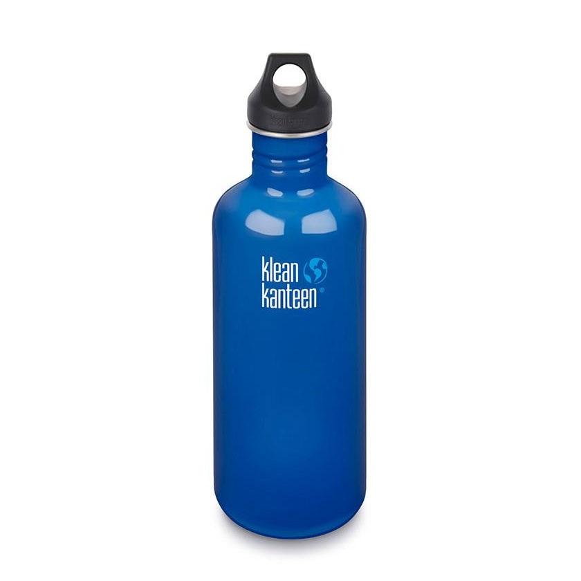 Klean Kanteen 1.182L Classic Loop Cap Bottle Blue K40CPPL