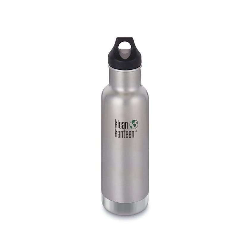 Klean Kanteen 0.592L Insulated Classic Loop Cap Brushed Çelik Termos