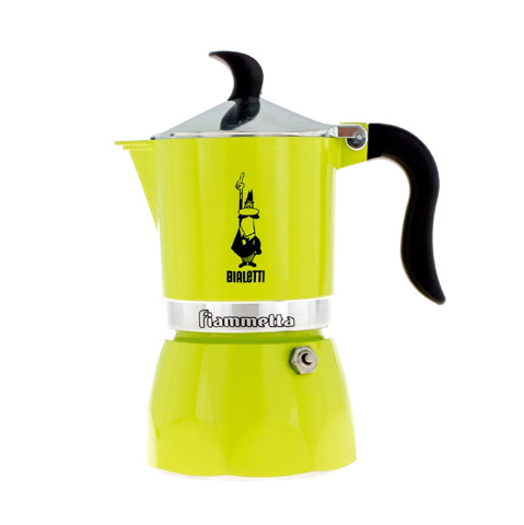 Bialetti Fiammetta Moka Pot 3 Cups - Electric Lime için detaylar