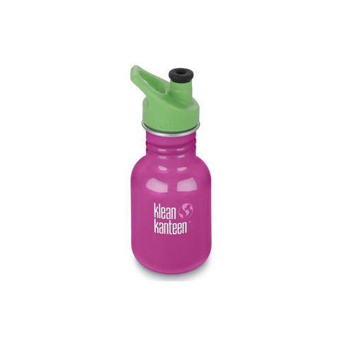 Klean Kanteen 0.355L Kid Classic Sport Cap Water Bottle Wild Orchid - Mor Çelik Matara için detaylar