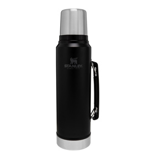 Stanley 1L Classic Legendary Bottle Matte Black  - Efsane Stanley Termos Siyah için detaylar