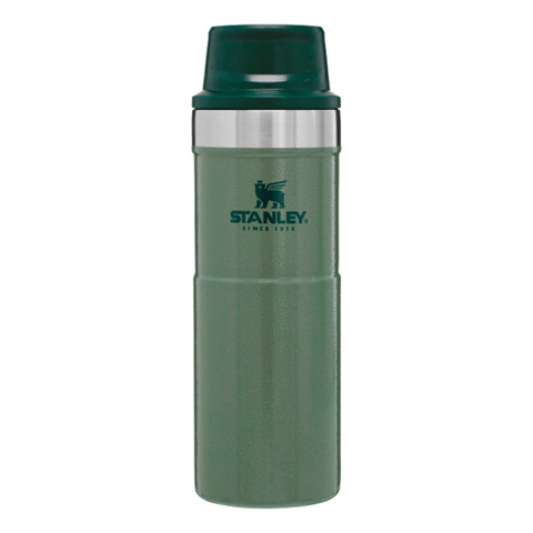 Stanley 0.47L Classic Trigger-Action Travel Mug - Hammertone Green için detaylar