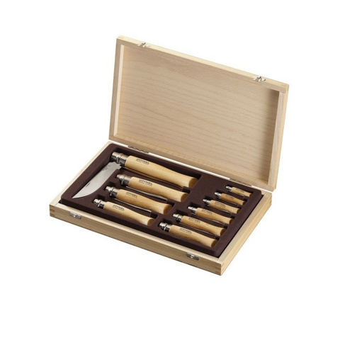 Opinel The Collection 10 Inox - Paslanmaz Çelik Çakı Seti için detaylar