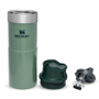 Stanley 0.35L İnce Gövde Classic Trigger-Action Travel Mug - Hammertone Green için detaylar