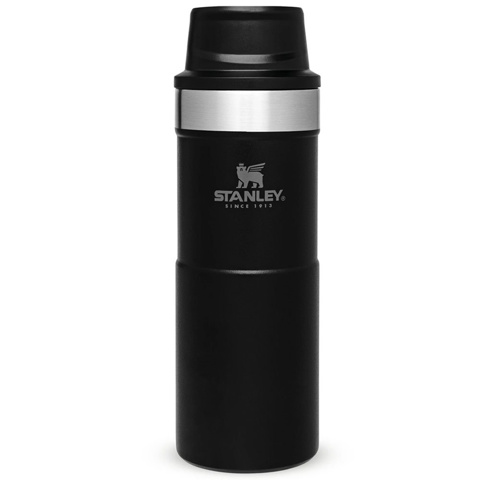 Stanley 0.35L İnce Gövde Classic Trigger-Action Travel Mug - Mat Siyah için detaylar