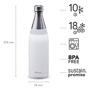 Aladdin 0.6L Fresco Thermavac™ Water Bottle - Vakum Yalıtımlı Çelik Şişe - Snowflake White için detaylar