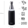 Aladdin 0.6L Fresco Thermavac™ Water Bottle - Vakum Yalıtımlı Çelik Şişe - Lava Black için detaylar