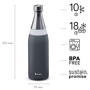 Aladdin 0.6L Fresco Thermavac™ Water Bottle - Vakum Yalıtımlı Çelik Şişe - Slate Gray için detaylar