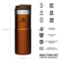 Stanley 0.47L Classic Neverleak™ Travel Mug - Maple için detaylar
