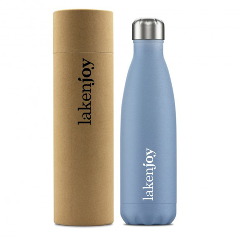 Lakenjoy 0.5L SS Thermo Bottle Çelik Termos - Açık Mavi için detaylar