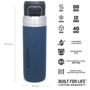 Stanley 0.7L The Quick Flip  Water Bottle - Dark Blue(Koyu Mavi) için detaylar