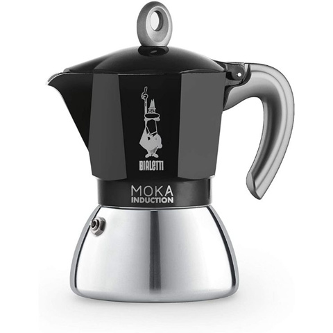 Bialetti Induction Moka Pot 4 Cups - Siyah için detaylar