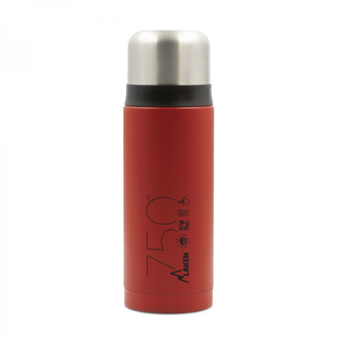 Laken 0.75L Thermo Liguids Flask Çelik Termos - Red için detaylar