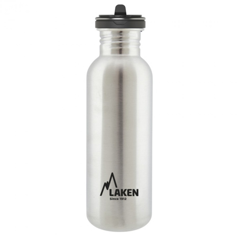 Laken 0,75L Basic with Flow Cap Paslanmaz Çelik Matara - Gri için detaylar