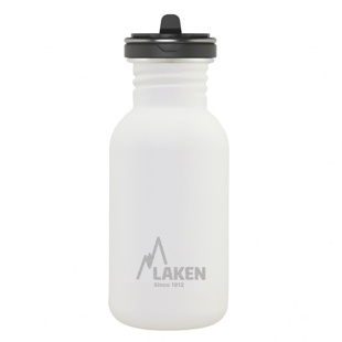 Laken 0,5L Basic with Flow Cap Paslanmaz Çelik Matara - Beyaz için detaylar