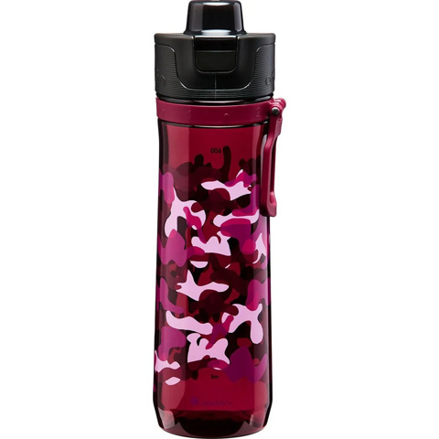 Aladdin 0.8L Active Hydration Tracker Bottle - Ölçekli Matara - Burgundy Camo Print için detaylar